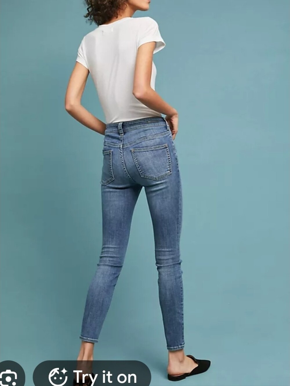 Pilcro Slim-Fit Skinny Leggins Jeans in Light Blue Wash